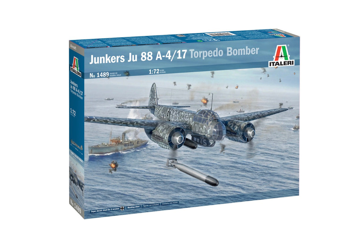 Italeri 1489 Junkers Ju 88 A-17 Torpedo Bomber