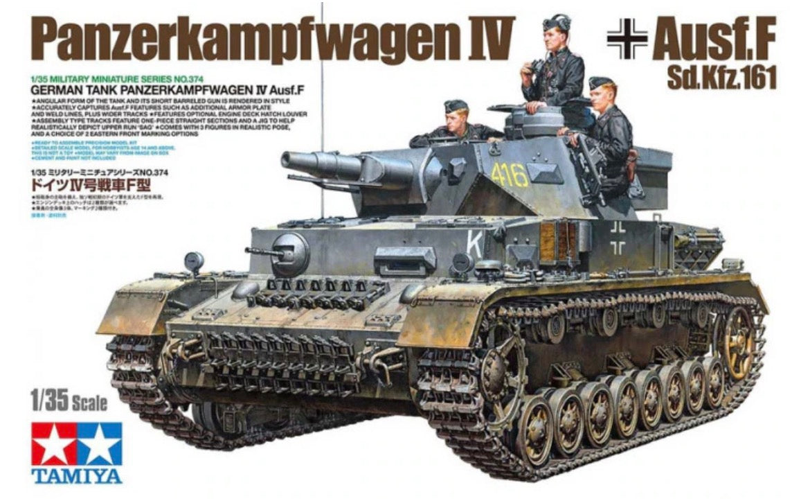 Tamiya 35374 Panzerkampfwagen IV Ausf.F Sd.Kfz.161