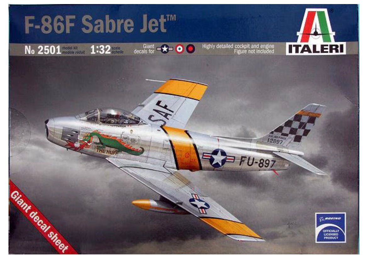*Pre-Owned* Italeri 2501 F-86F Sabre Jet