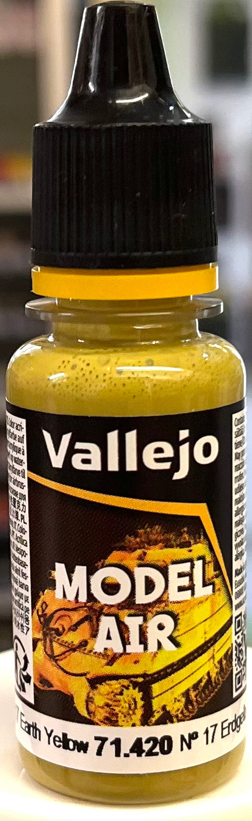 Vallejo Model Air 71.420 N.17 Earth Yellow