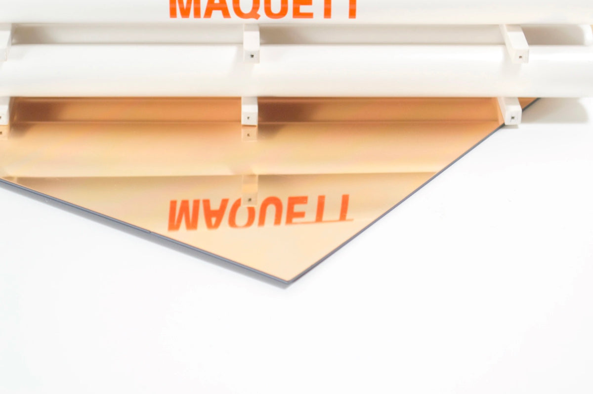 Maquett 607-03 Styrene Gold Mirror Sheet 194mm X 320mm X 1.50mm Thickness