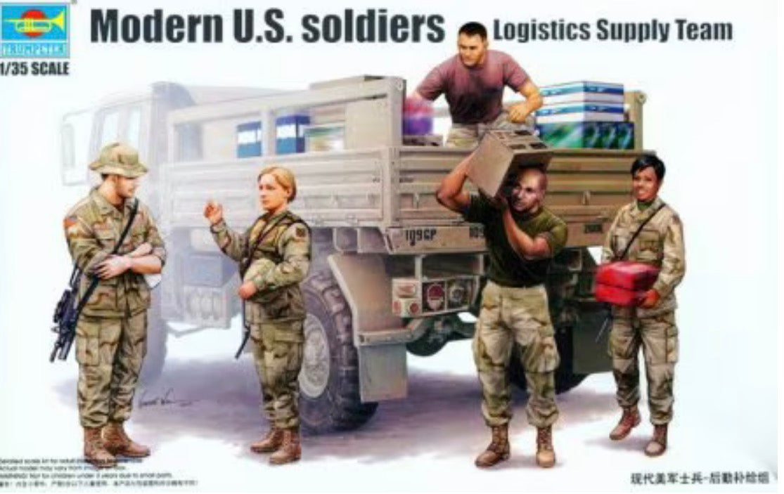 Trumpeter 00429 Modern US Soldiers - Logistics Supply Team