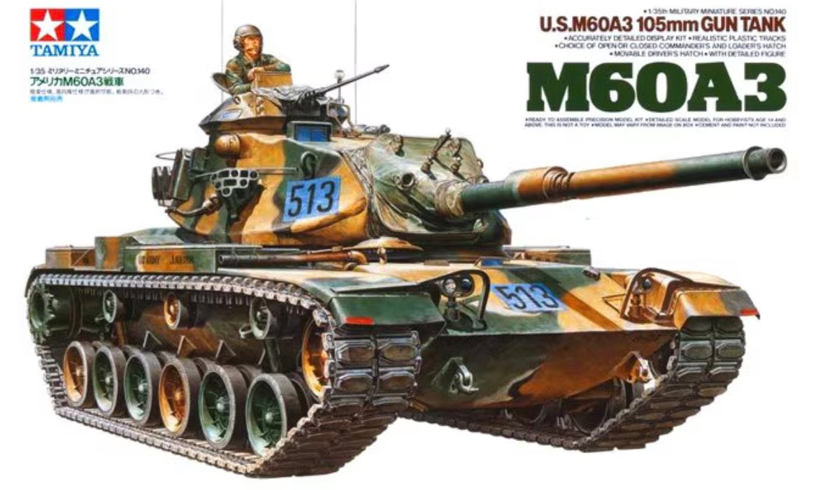 Tamiya 35140 US M60A3 Gun Tank