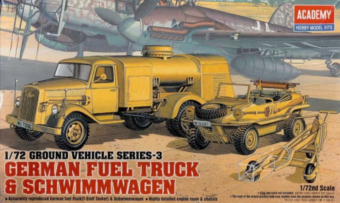 *Pre-Owned* Academy 13401 German Fuel Truck & Schwimmwagen