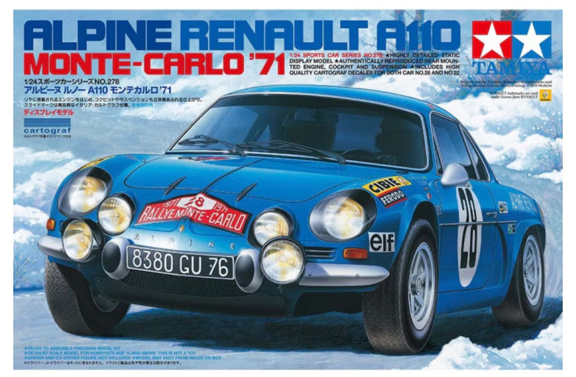 Tamiya 24278 Alpine Renault A110 Monte-Carlo ‘71