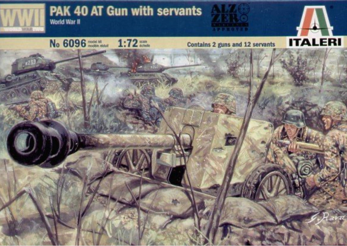 Italeri No.6096 PAK 40 AT Gun with crew