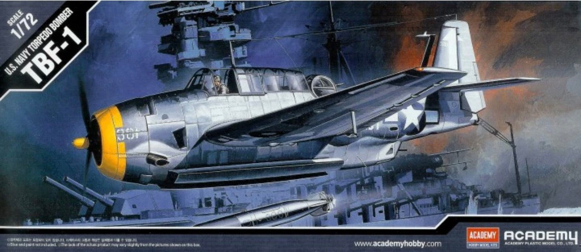 Academy 12452 USN Torpedo Bomber TBF-1