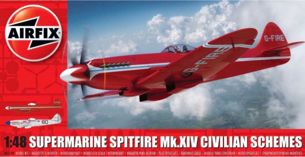 Airfix A05139 Supermarine Spitfire Mk.XIV Civilian Schemes