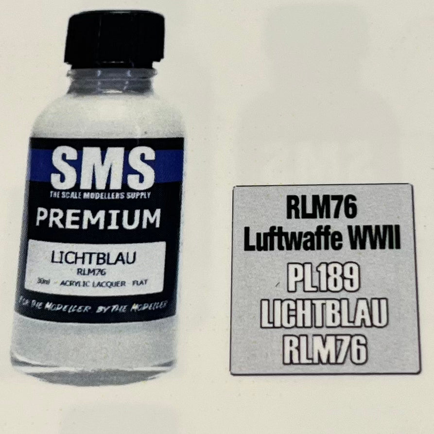 SMS PL189 Lichtblau RLM76