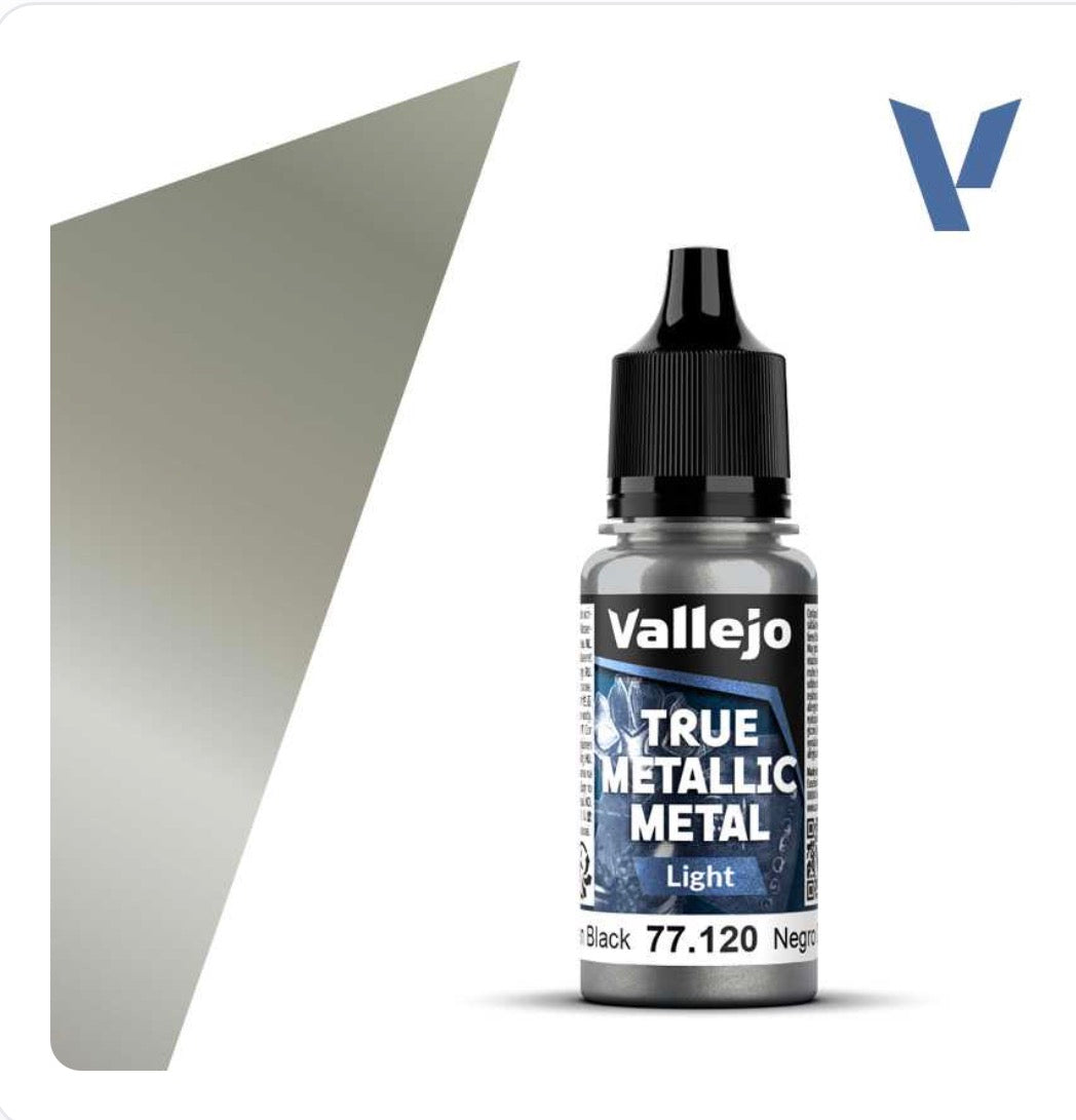 Vallejo 77.120 True Metallic Metal - Obsidian Black