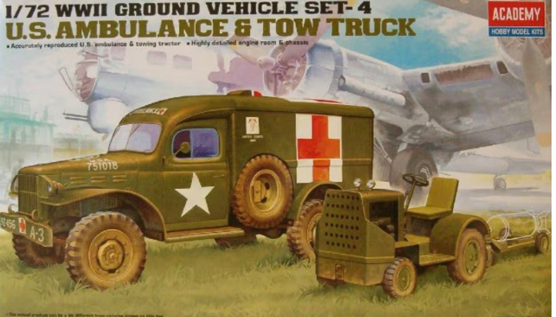 Academy 13403 US Ambulance & Towing Tractor