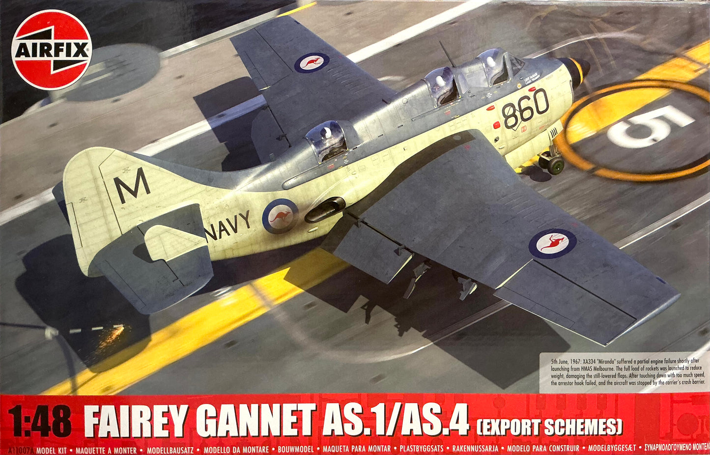 Airfix A11007A Fairey Gannet AS.1/AS.4 (Export Schemes)