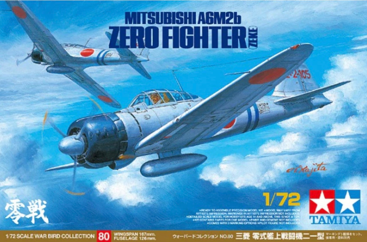 Tamiya 60780 Mitsubishi A6M2B (Zeke) - Zero Fighter