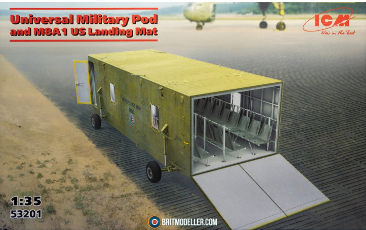 ICM 53201 Universal Military Pod and M8A1 US Landing Mat