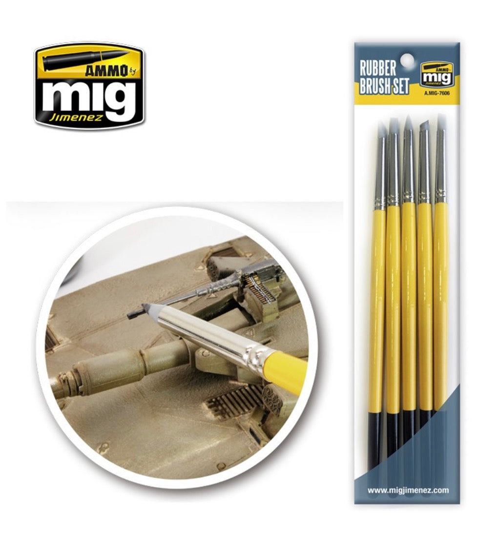 MIG7606 Rubber Brush Set