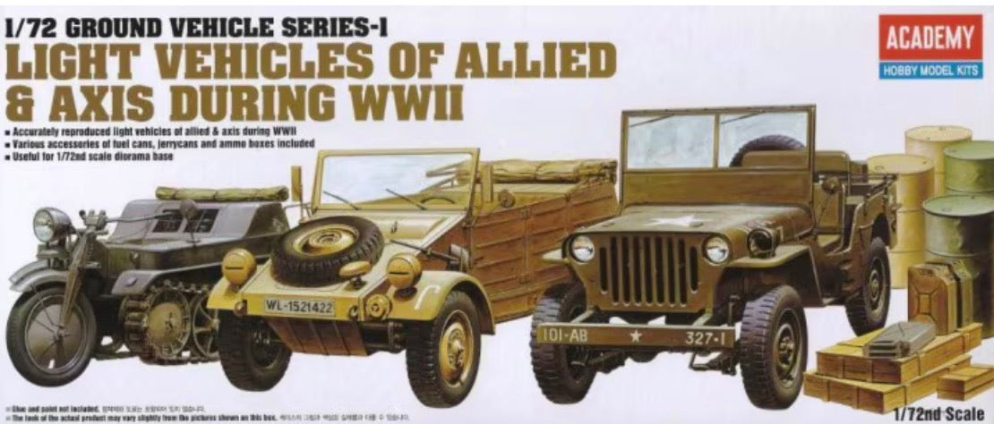 Academy 13416 Light Vehicles of Allied & Axis During WWII