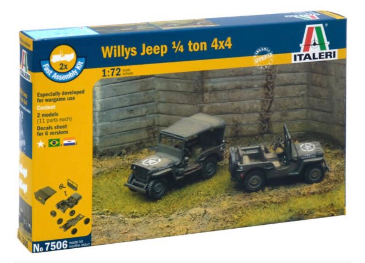 Italeri No.7506 Willys Jeep 1/4 ton 4x4