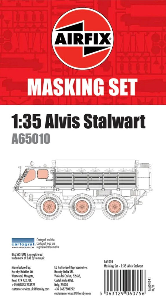 Airfix A65010 1:35 Alvin Stalwart Mask Set