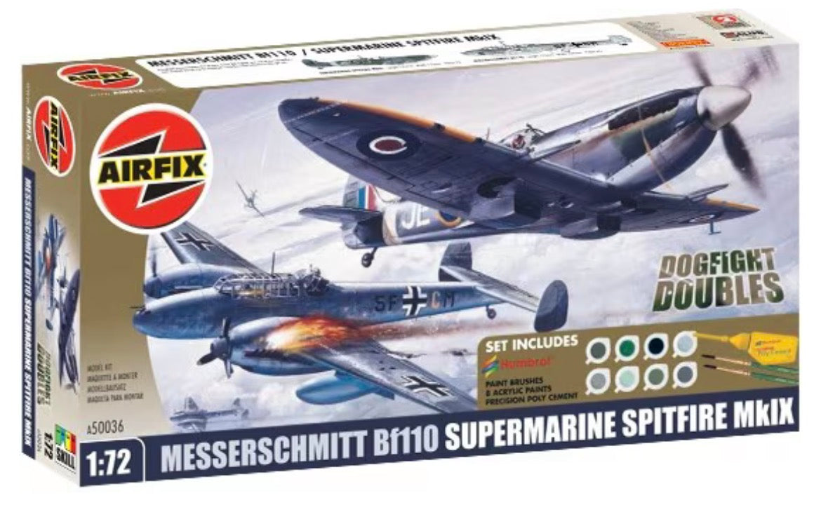 *Pre-Owned* Airfix A50036 Messerschmitt Bf110 & Supermarine Spitfire Mk.IX