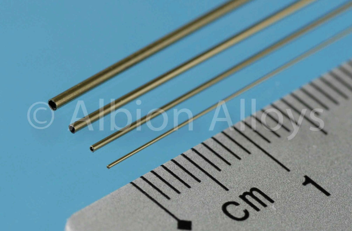 Albion Alloys MBT03 Brass Micro Tube 0.3mm X 0.1mm I.d.
