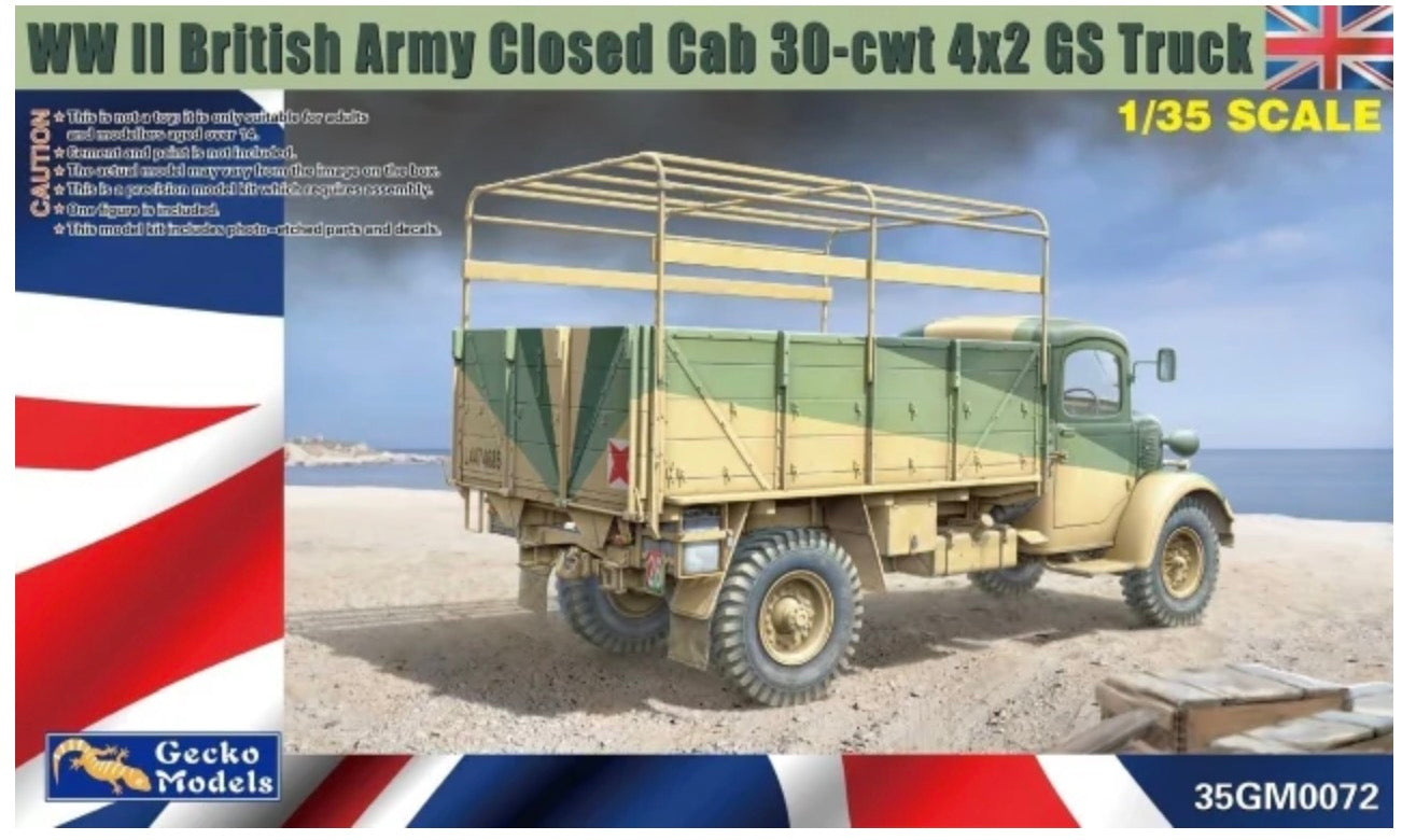 Gecko 35GM0072 WWII British Army Closed Cab 30-cwt 4x2 GS Truck