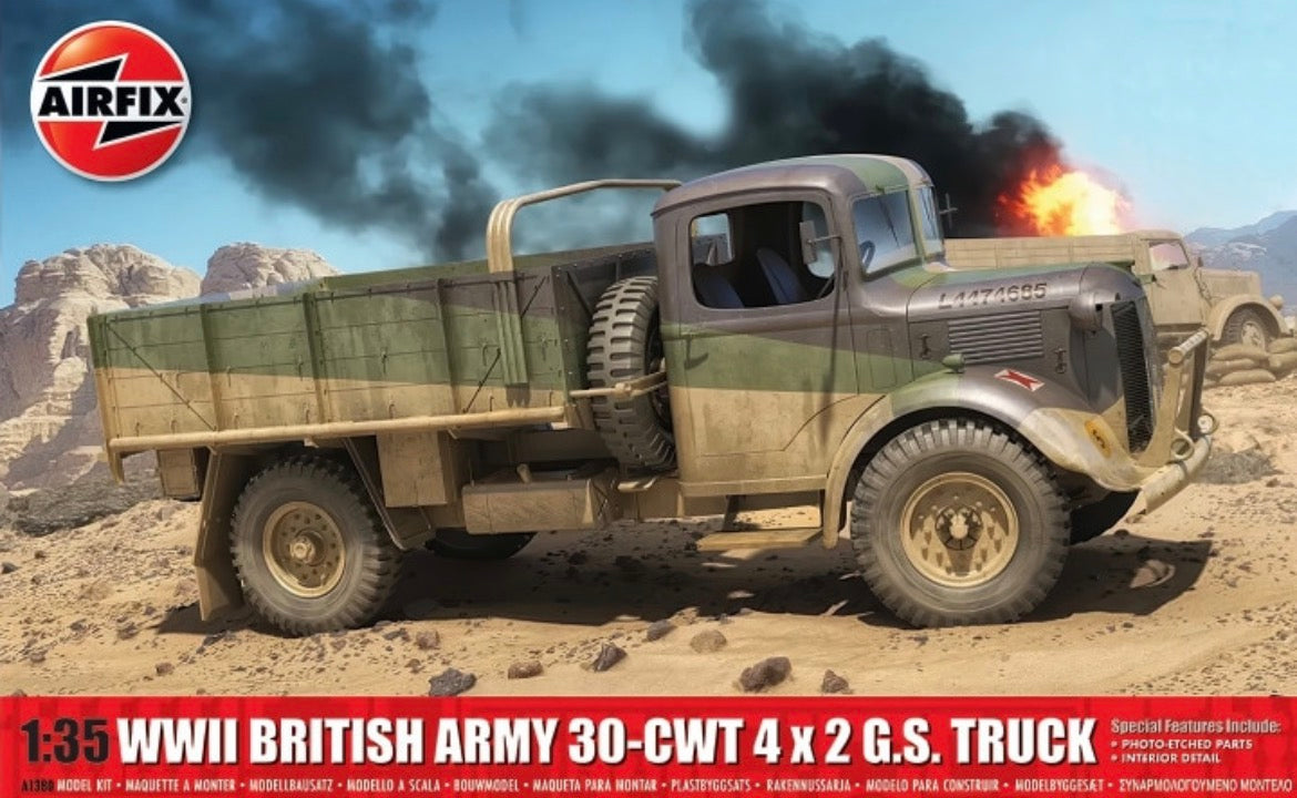 Airfix A1380 WWII British Army 30-CWT 4x2 G.S. Truck