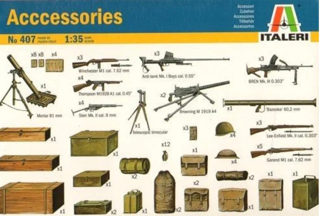 Italeri No.407 WWII Battle Accessories