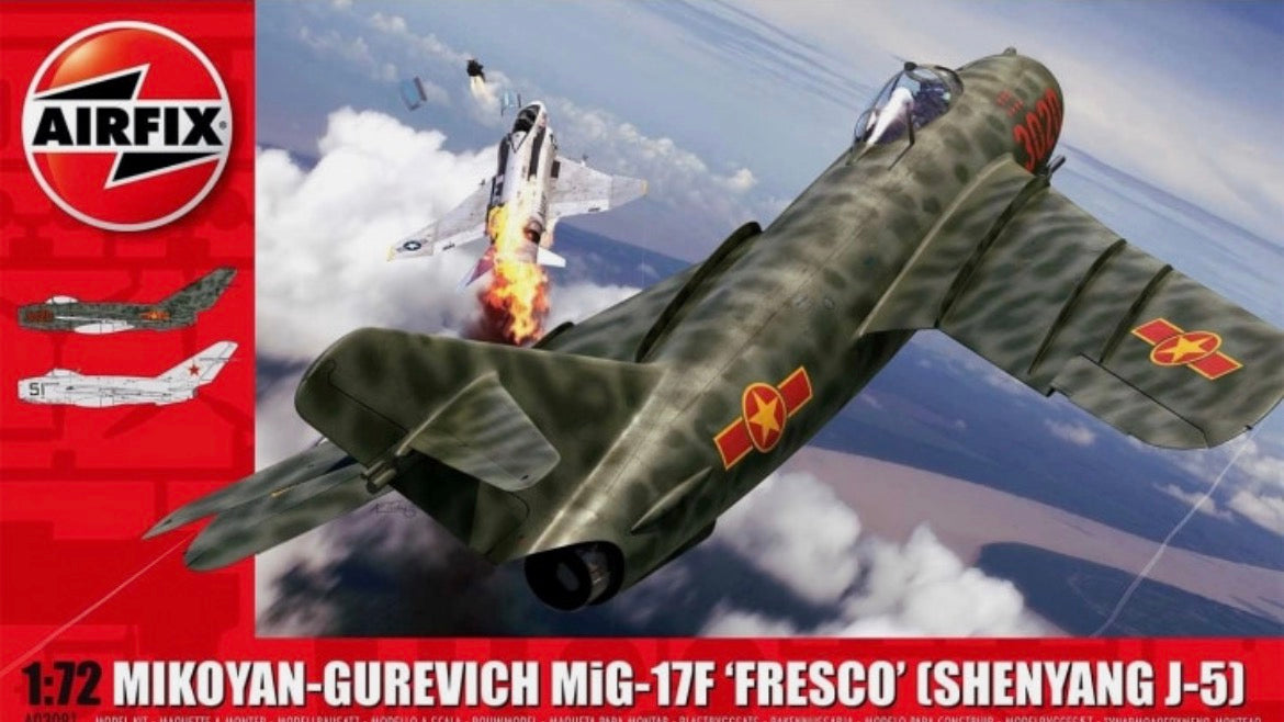 Airfix A03091 Mikoyan-Gurevich MiG-17F ‘Fresco’ (Shenyang J-5)