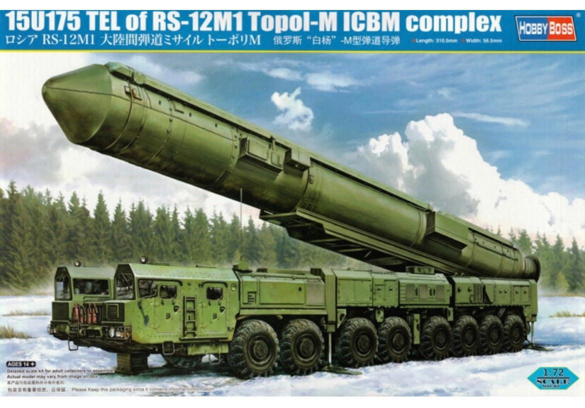 Hobbyboss 82952 15U175 TEL of RS-12M1 Topol-M ICBM complex