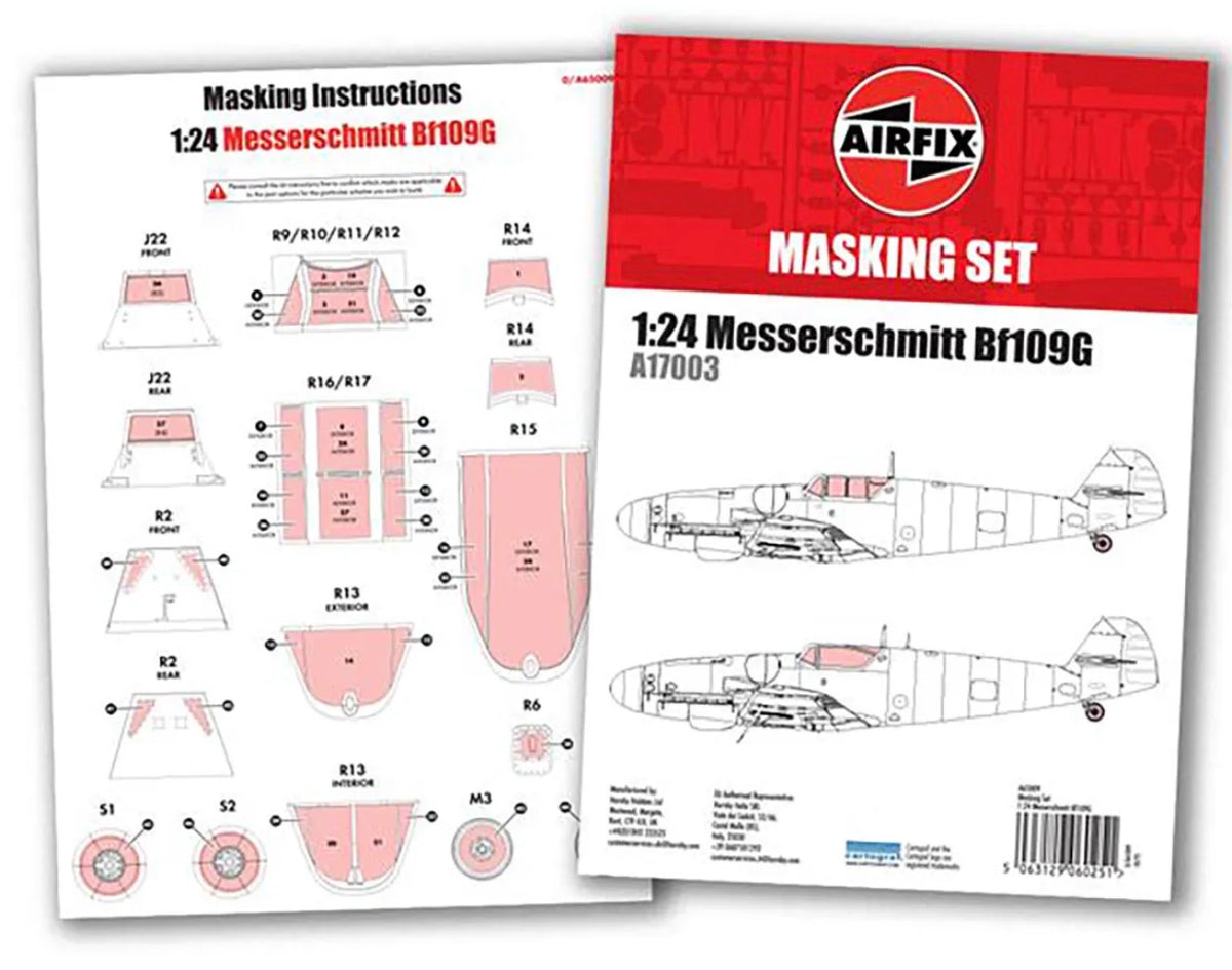 Airfix A65009 1:24 Messerschmitt Bf109G Mask Set