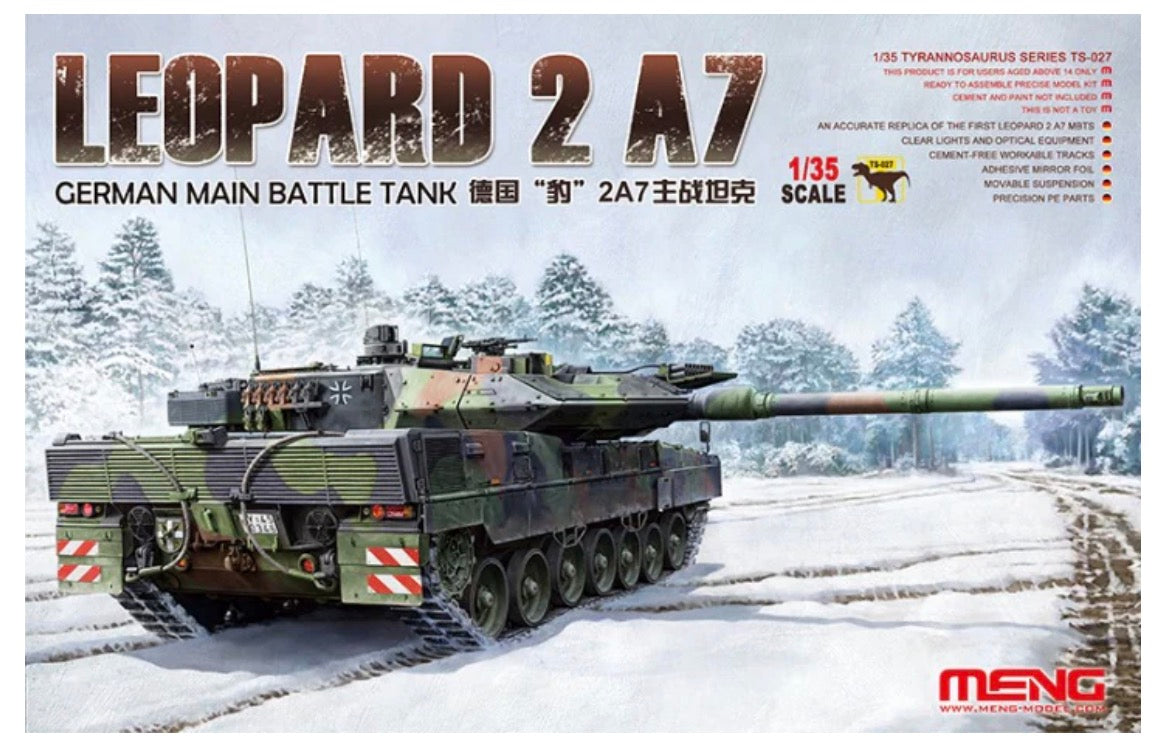 MENG Ts-027 German Leopard 2A7 Main Battle Tank