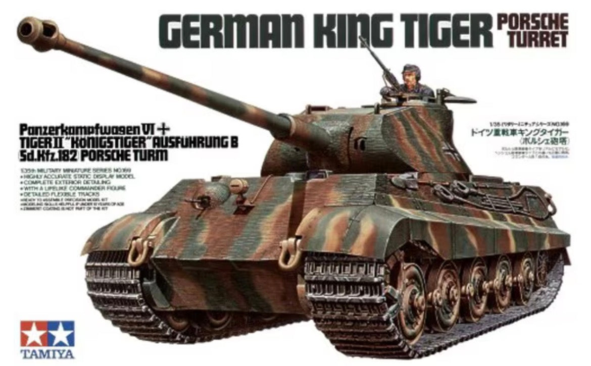Tamiya 35169 German King Tiger - Porsche Turret
