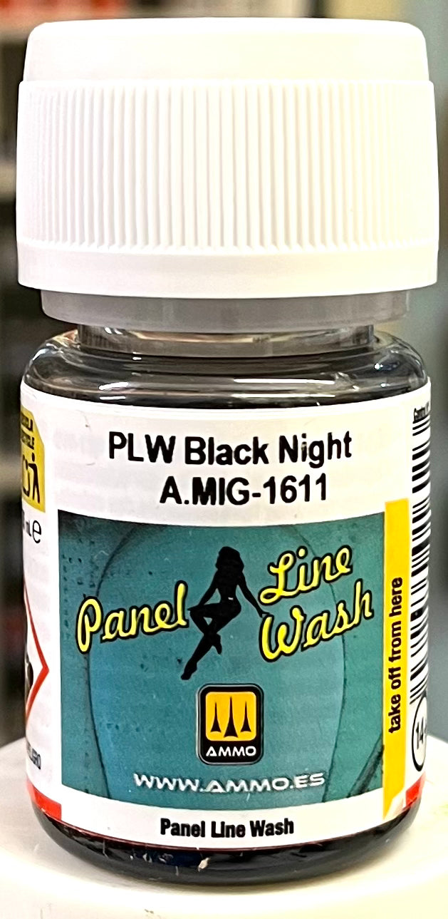 MiG AMMO Panel Line Wash - Black Night