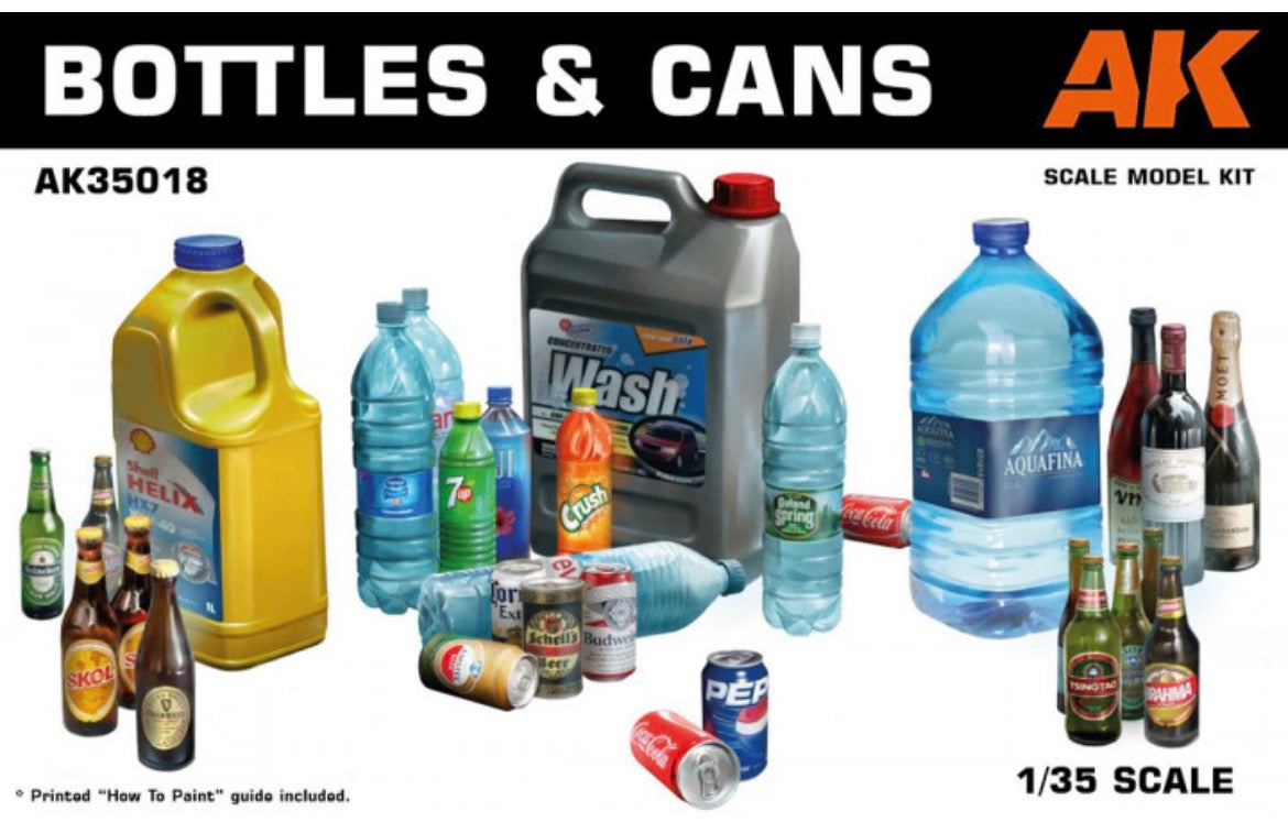 AK Interactive AK35018 Bottles and Cans