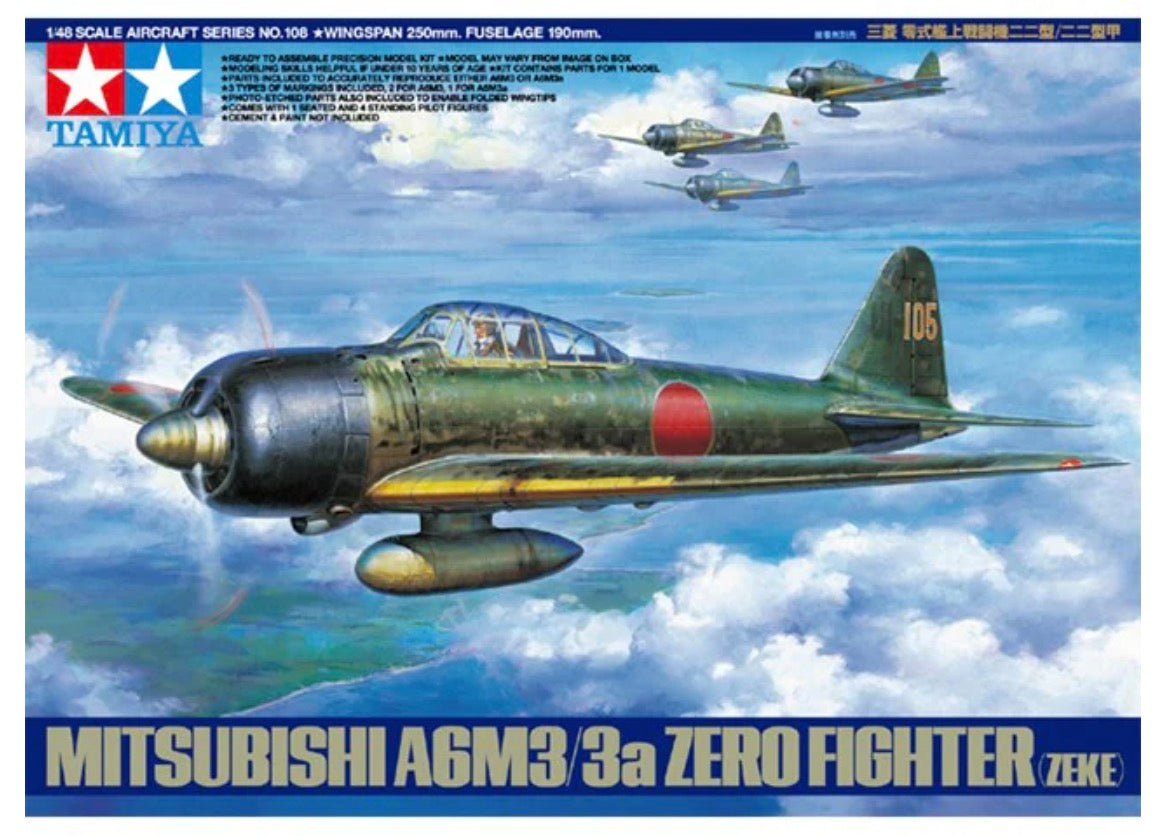 Tamiya 61108 Mitsubishi A6M3/3a Zero Fighter (Zeke)