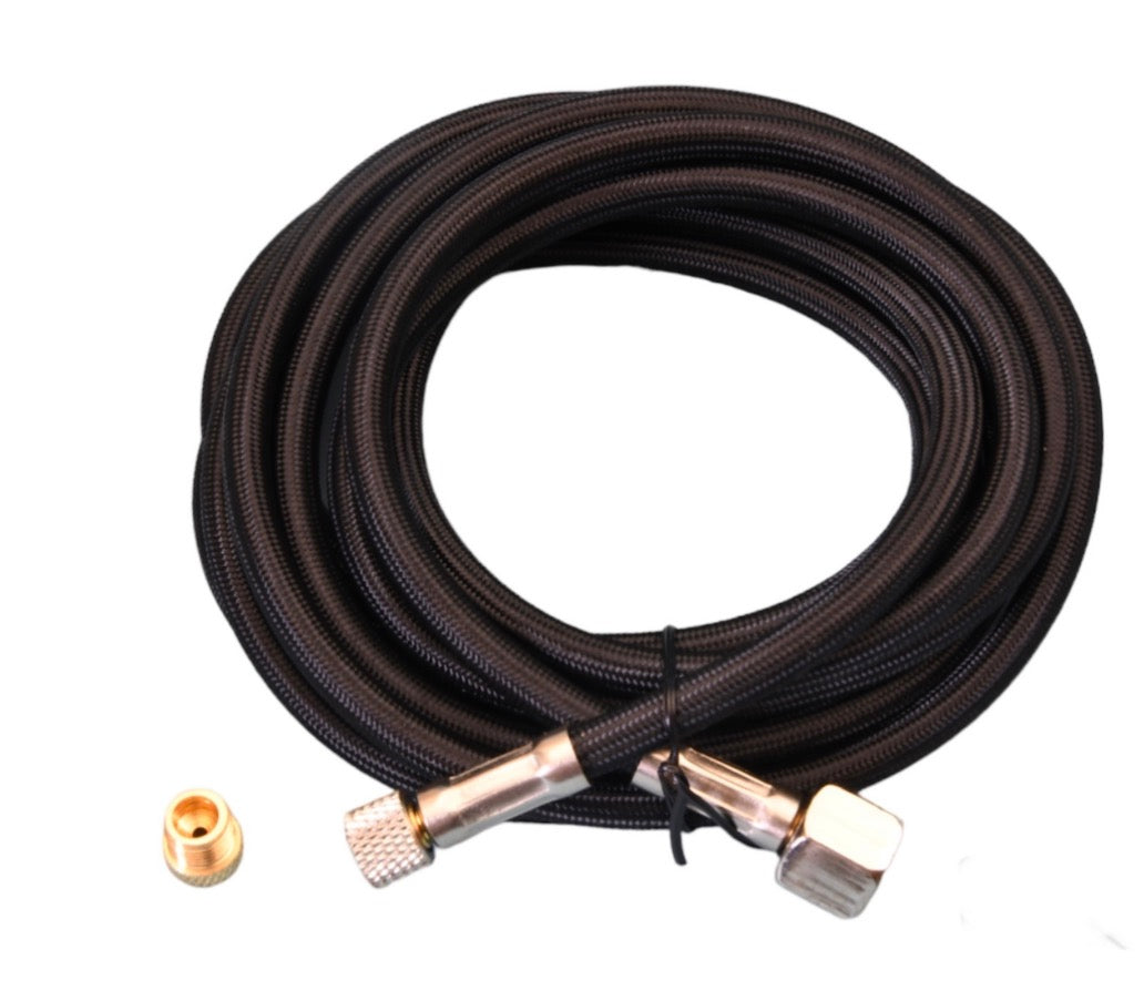 AB105 High Quality Airbrush Hose with 1/4 BSP Compressor Fitting & Adapter to suit Badger Airbrushes