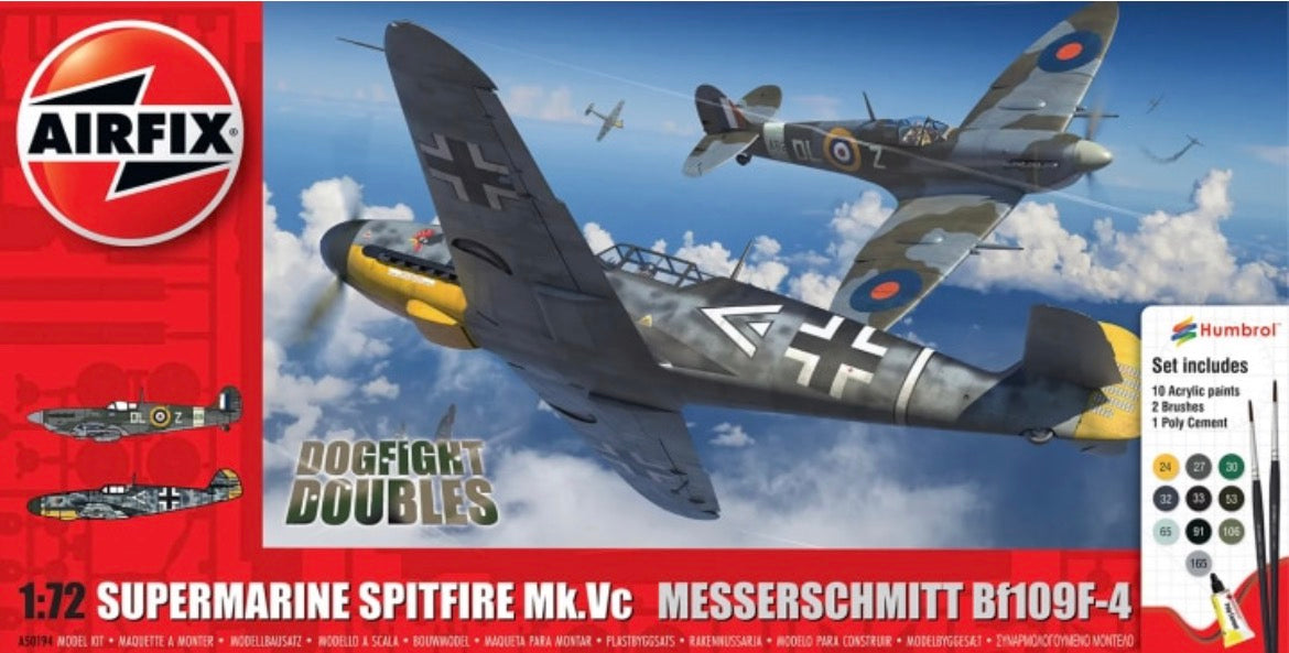Airfix A50194 Supermarine Spitfire Mk.Vc & Messerschmitt Bf109F-4