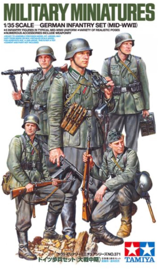 Tamiya 35371 German Infantry Set (Mid-WWII)