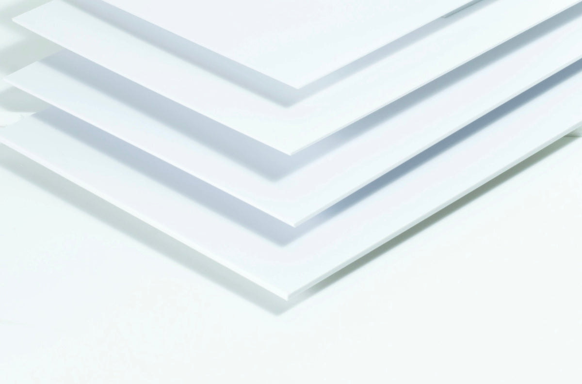 Maquett 605-00 PVC White Foam Sheet 194mm X 320mm X 1.00mm Thickness