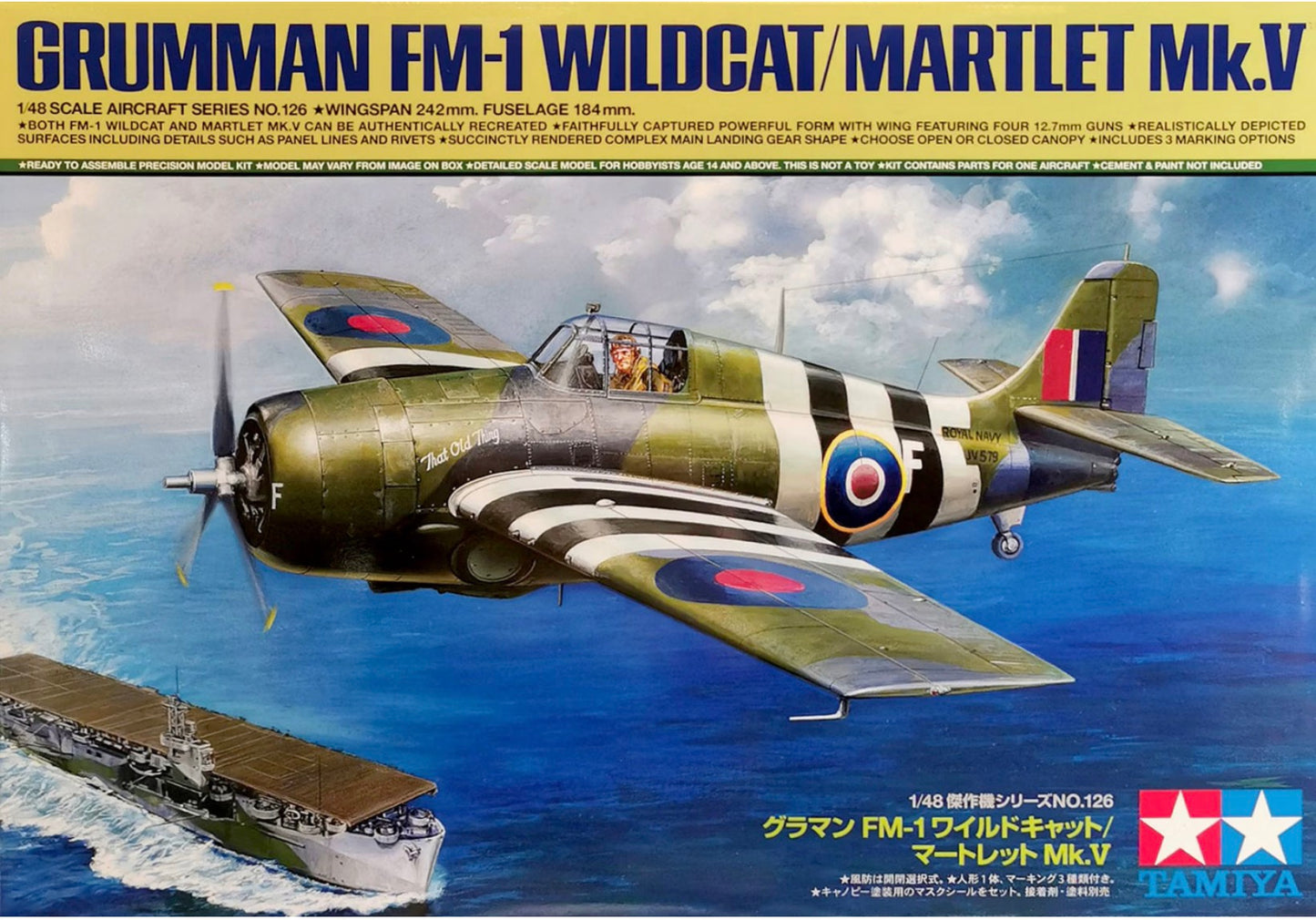 Tamiya 61126 Grumman FM1-Wildcat/Martlet Mk.V
