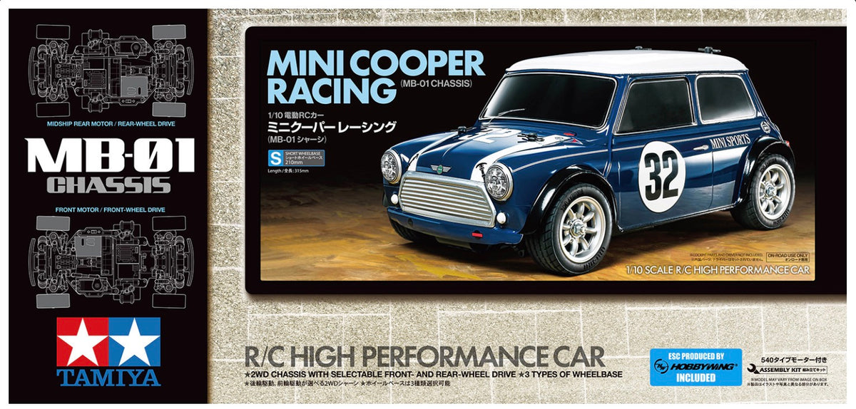 Tamiya 58747 RC Mini Cooper Racing