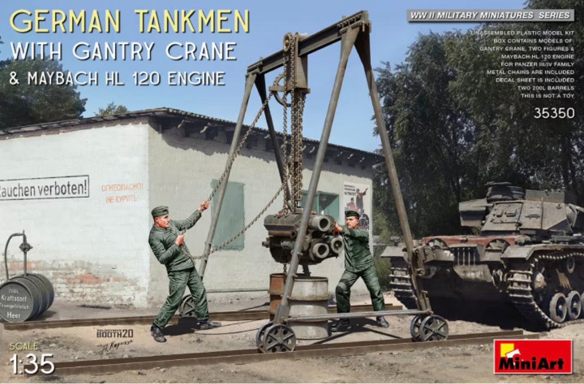 Miniart 35350 German Tankmen with Gantry Crane