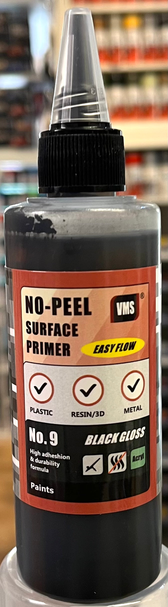 VMS No-Peel Surface Primer No.9 Black Gloss
