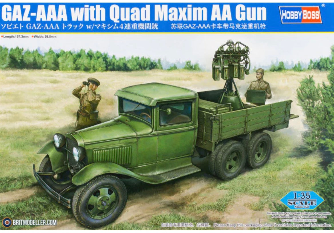Hobbyboss 84571 GAZ-AAA with Quad Maxim AA Gun
