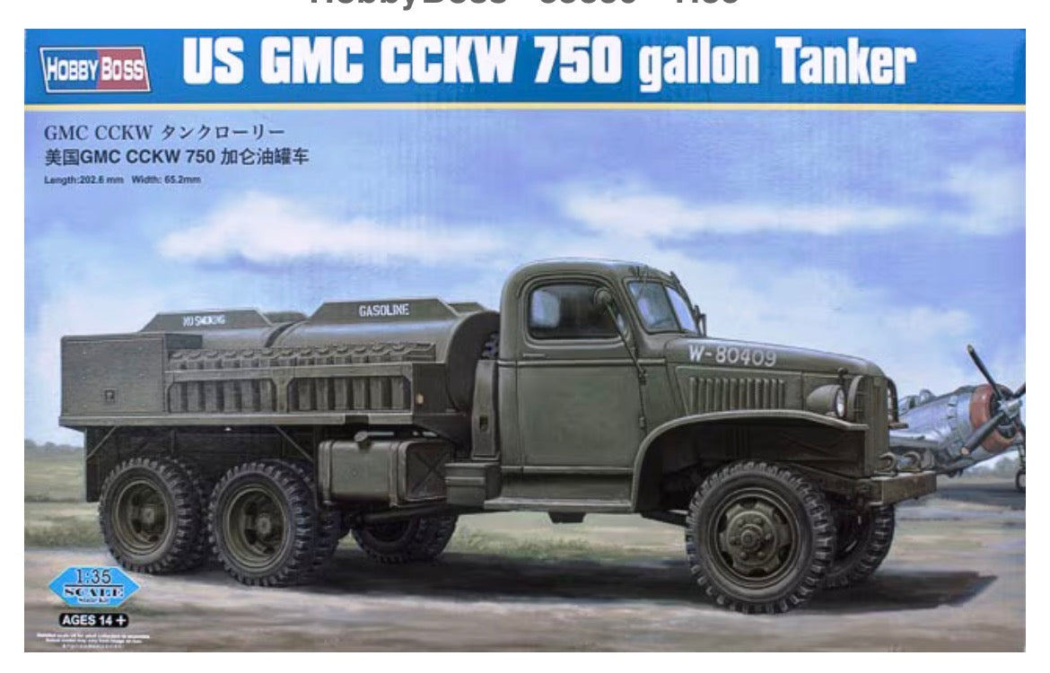Hobbyboss 83830 US GMC CCKW 750 gallon Tanker