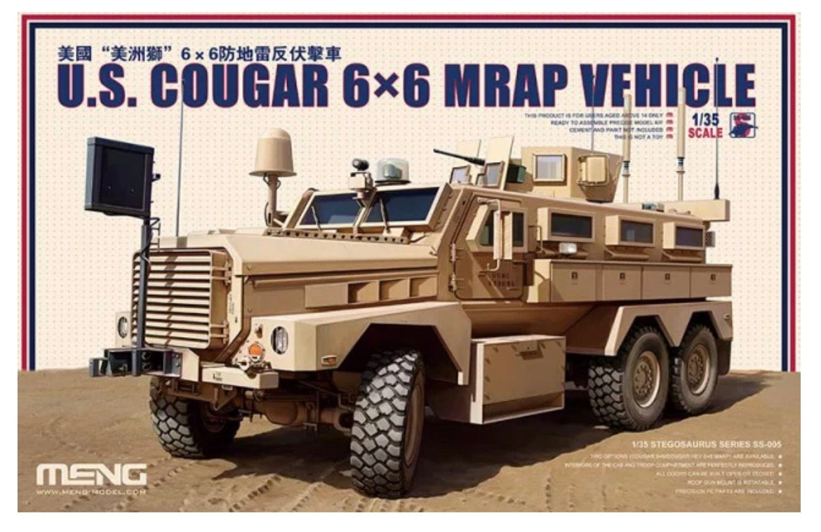 MENG SS-005 U.S. Cougar 6x6 MRAP Vehicle