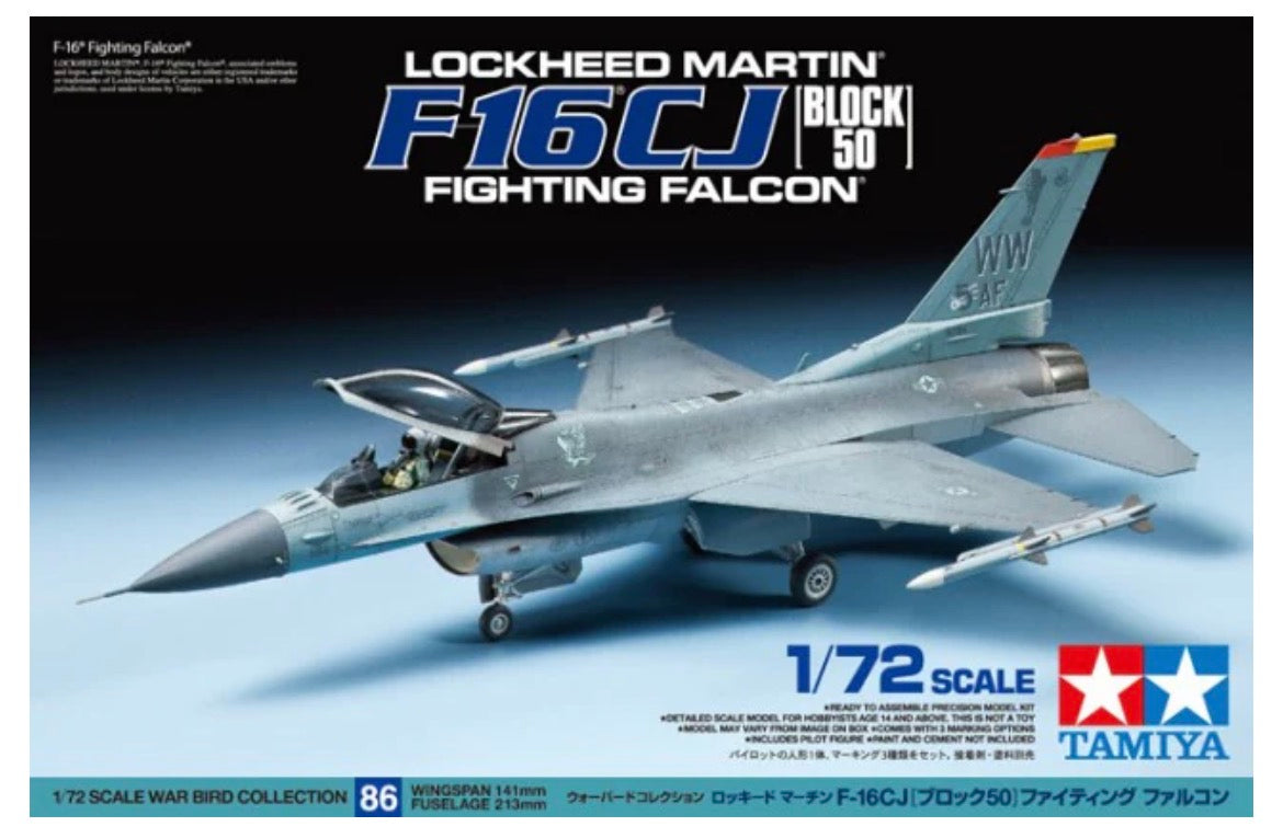 Tamiya 60786 Lockheed Martin F16CJ Fighting Falcon