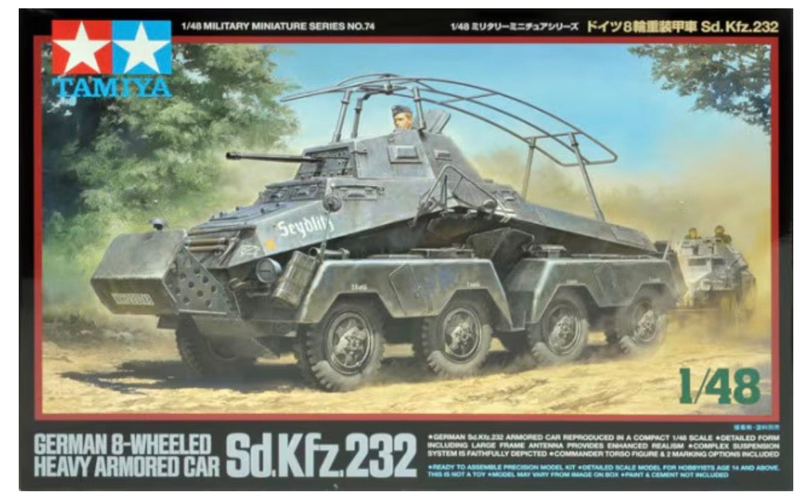 Tamiya 32574 German 8-Wheeled Heavy Armoured Car Sd.Kfz.232