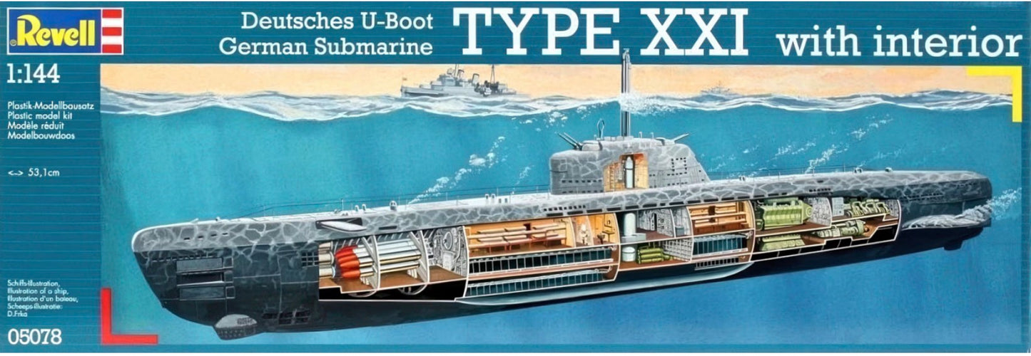 Revell 05078 Deutsches U-Boot German Submarine Type XXI
