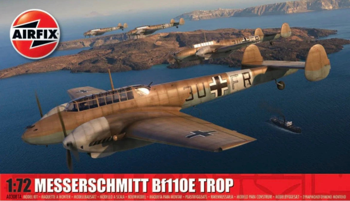 Airfix A03081A Messerschmitt Bf110E Trop